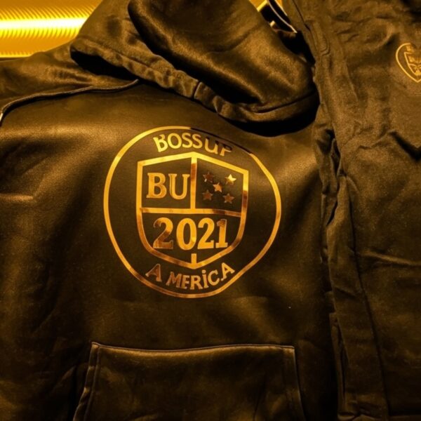 Gold Boss Up Hoodie Jogger set