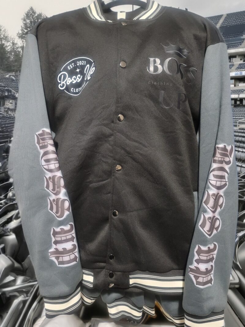 BOSS UP Logo Button Up Jacket – Boss Up Clothing And Apparel – Stylish ...