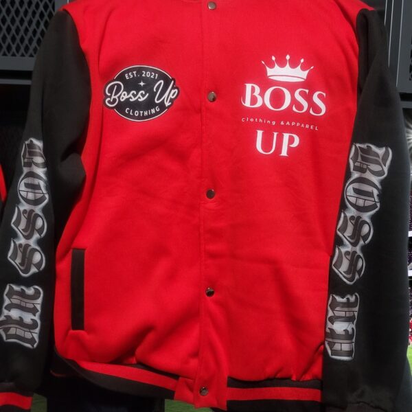 BOSS UP Logo Button Up Jacket