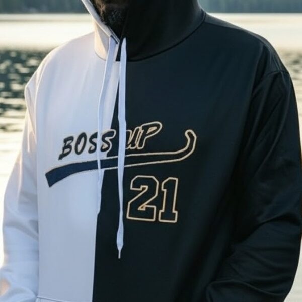 BOSS UP BLACK/WHITE HOODIE