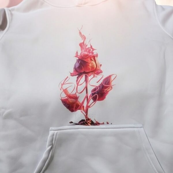 BOSS UP Burning Rose hoodie