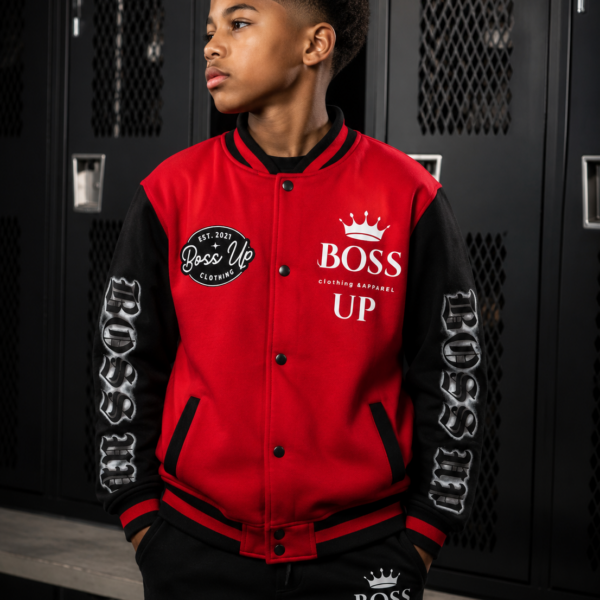 BOSS UP Logo Button Up Jacket