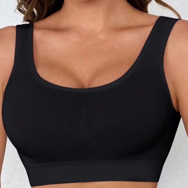 Women's pad less sports bra