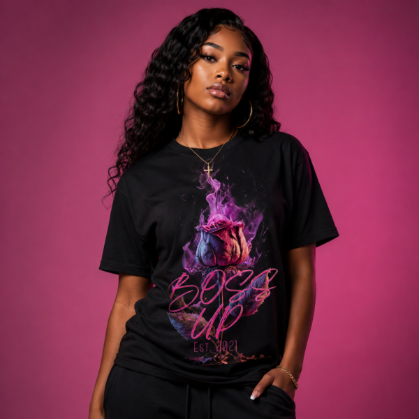 BOSS UP Burning Rose T-shirt